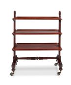 A WILLIAM IV MAHOGANY THREE-TIER BUFFET CIRCA 1835