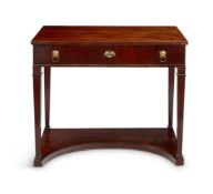 A FRENCH MAHOGANY DRESSING TABLE FIRST HALF 19TH CENTURY