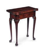 A MAHOGANY TEA TABLE, CIRCA 1740 AND LATER