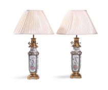A PAIR OF CANTONESE PORCELAIN VASES, 19TH CENTURY