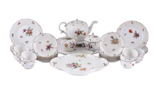 A NYMPHENBURG PART TEA SERVICE