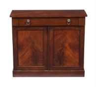 A GEORGE IV MAHOGANY SIDE CABINET