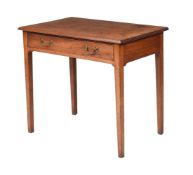 A GEORGE III MAHOGANY SIDE TABLE