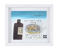 λ ELAINE PAMPHILON (BRITISH B. 1948), BROWN ALE AND CHRISTMAS FISH, ST. IVES