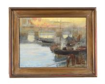 BRITISH SCHOOL (19TH/EARLY 20TH CENTURY), BOATS ON A RIVER