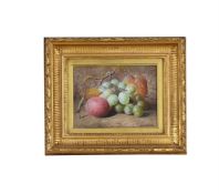 CHARLES ARCHER (BRITISH 1855-1931), STILL LIFE OF GRAPES AND PLUMS