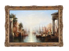 FOLLOWER OF FRANCIS MOLTINO, A CAPRICCIO RIVER VIEW