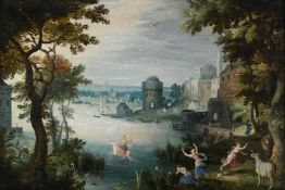 CIRCLE OF PAUL BRIL (FLEMISH 1554-1626), THE RAPE OF EUROPA