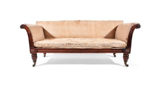 Y A REGENCY ROSEWOOD SOFAIN THE MANNER OF GILLOWS, CIRCA 1820