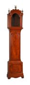 A GEORGE III MAHOGANY LONGCASE CLOCK CASE