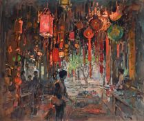 λ SUSAN RYDER (BRITISH B. 1944), THE LANTERN SHOP, LIJIANG