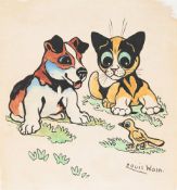 LOUIS WAIN (BRITISH 1860-1939), THE EARLY BIRD