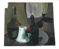 λ SIR TERRY FROST (BRITISH 1915-2003), STILL LIFE WITH VAT 69