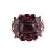 A GEORGIAN AND LATER GARNET CLUSTER RING - Image 1 of 2