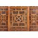 A BAMBOO, RATTAN, WALNUT AND PART EBONISED 'CHINOISERIE' BREAKFRONT SIDE CABINET - Image 5 of 5