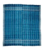 TWO LARGE BHUJODI WOOL THROWS, INDIAN