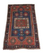 A CAUCASIAN KAZAK RUG, CIRCA 1900, approximately 234 x 138cm
