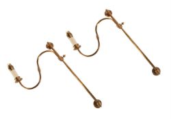 BESSELINK & JONES, A PAIR OF 'FLEMISH' LIBRARY WALL LIGHTS