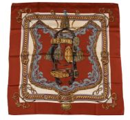 HERMÉS, BRIDE DE COUR, A SILK SCARF