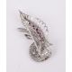 A FRENCH RUBY AND DIAMOND SCROLLING FOLIATE BROOCH MID 20TH CENTURY - Image 2 of 2
