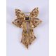 A SAPPHIRE AND DIAMOND PIERCED BOW BROOCH - Image 2 of 2
