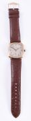 UNSIGNED A 9 CARAT GOLD WRISTWATCH