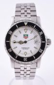 TAG HEUER, REF. WD1213-G-20A STAINLESS STEEL BRACELET WATCH WITH DATE