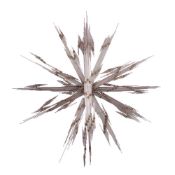 A STEEL ROD LIGHTNING STARBURST WALL SCULPTURE, 1970s