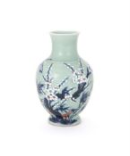 A Chinese celadon ground vase