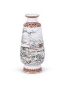 A Chinese enamelled 'Winter scene' vase