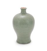 A Chinese celadon Longquan style vase