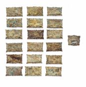 A set of Chinese gilt-bronze harness ornaments