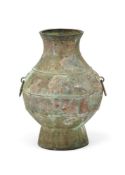 A Chinese bronze vase