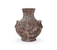 A large Chinese iron vase