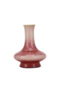 A Chinese flambé glazed vase