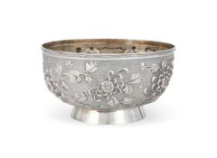A Chinese silver bowl