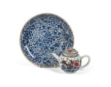 A Chinese Famille Rose teapot and cover