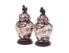 A pair of Samson or Continental Imari vases