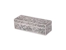 A Chinese silver 'Dragon' presentation box