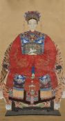 A pair of Chinese ancestral paintings