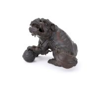 A Japanese Bronze Model of a Karashishi