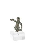 A Chinese gilt bronze figure of Zhong Liquan