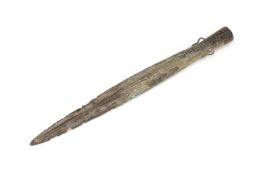 A Chinese bronze spearhead
