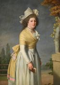 FOLLOWER OF ANNE-LOUIS GIRODET DE ROUSSY-TRIOSON, PORTRAIT OF A WOMAN WITH A BIBLE