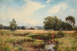 GEORGE WHITTON JOHNSTONE (BRITISH 1849-1901), AN ANGUS LANDSCAPE