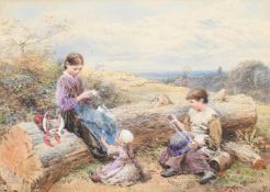 MYLES BIRKET FOSTER (BRITISH 1825-1899), WINDING THE SKEIN