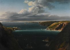 PHILIP JOHN OULESS (BRITISH 1817-1885) GUERNSEY FROM LA COUPÉE