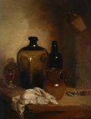 RICHARD DADD (BRITISH 1817-1887), STILL LIFE WITH BOTTLE AND CORKSCREW