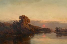 ALFRED DE BREANSKI (BRITISH 1852-1928), THE THAMES AT QUARRY WOOD