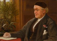 ARTHUR HUGHES (BRITISH 1832-1915), PORTRAIT OF THE ARTIST WILLIAM BELL SCOTT (1811 - 1870)